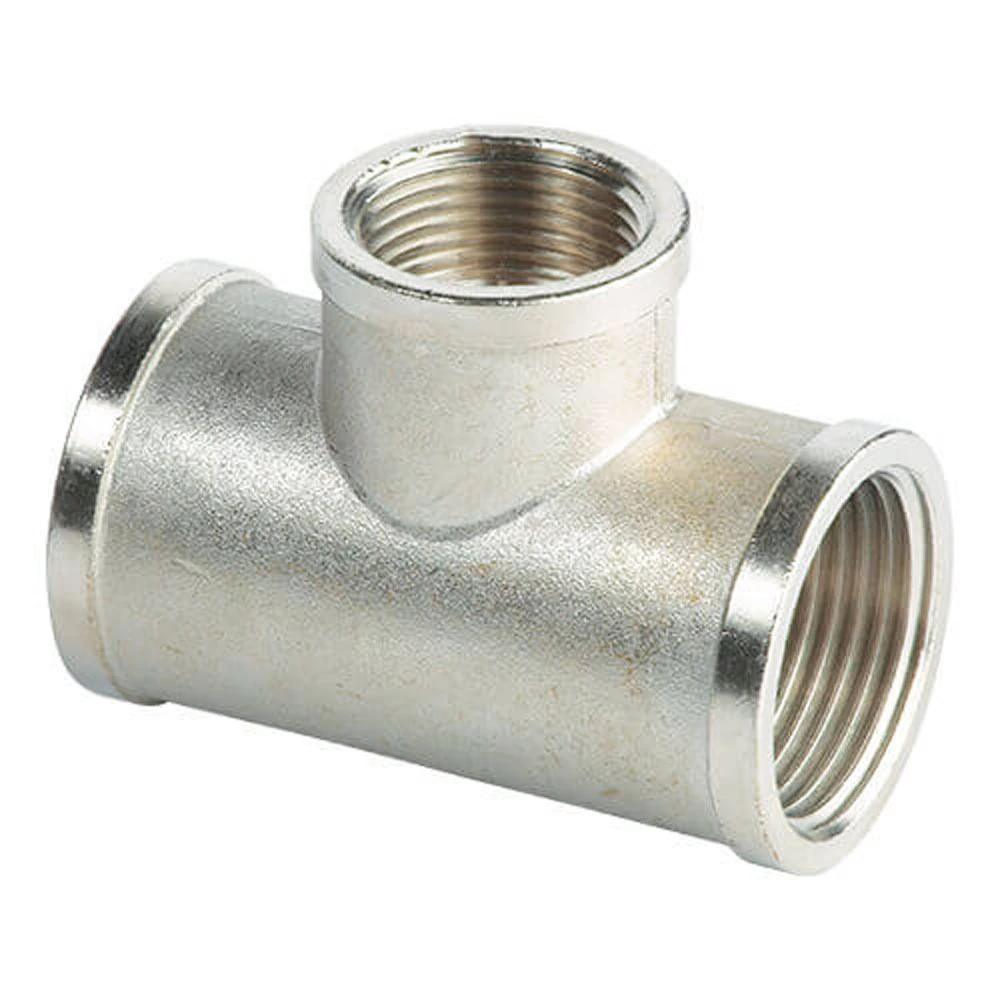 Тройник ALTSTREAM (TEBO) 1 1/4″ Ду32 Ру25, корпус – никелированная латунь, внутренняя резьба