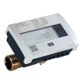 Эскиз Комбинированный ультразвуковой тепло и холодосчетчик Danfoss SonoSelect10 Ду15 Ру16 резьбовой, квартирный, пропускная способность 0,6 м3/час, установка подающая, интерфейс M-Bus (014U1341MBP)