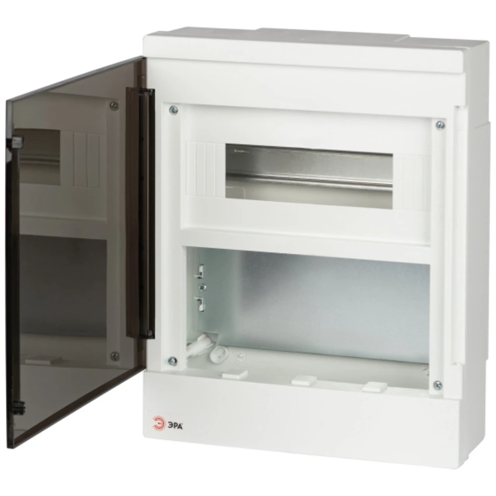 Корпус пластиковый ЭРА MULTIBOX BS-12S навесной, 12 модулей, IP41 со слаботочным отсеком, корпус - АВС-пластик, цвет - белый Б0059314