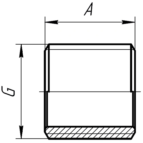 Ниппель с полной резьбой AQUALINK 1/2″x1/2″ Ду15x15 Ру35 наружная резьба никелированный, латунный