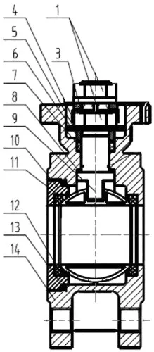 Кран шаровой Ду15 Ру16, корпус - сталь 316, уплотнение - PTFE, полнопроходной, межфланцевый с электроприводом QT-N-003EM-O1-220VAC-У1 MINI (BV3232P-FP-Fb-ISO-H)