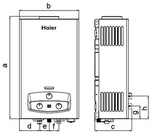 Водонагреватель газовый проточный Haier IGW12B Водонагреватель газовый проточный Haier IGW12B