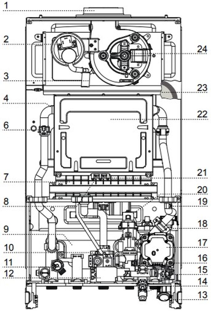 Котел газовый Ariston ALTEAS XC 24 FF 25.8 кВт настенный конвекционный двухконтурный