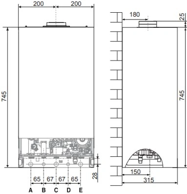 Котел газовый Ariston CARES XC 15 FF 16.7 кВт настенный конвекционный двухконтурный