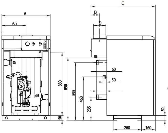 Котел газовый Protherm TLO 30 Медведь 27 кВт напольный