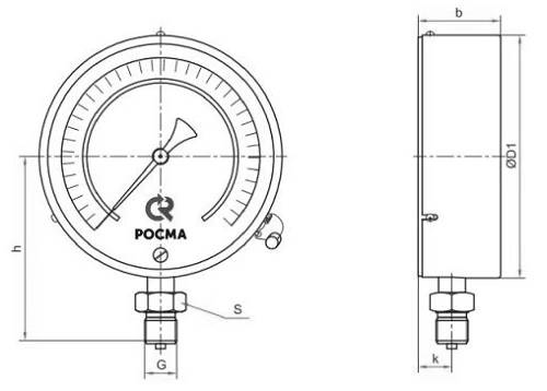 Мановакуумметр Росма ТМВ-610РМТИ.00 (-1-3 кгс/см2) М20х1.5 1.0 общетехнический 150 мм, манометр точных измерений, радиальное присоединение,-1-3 кгс/см2, резьба М20х1.5, класс точности 1.0, заводская поверка