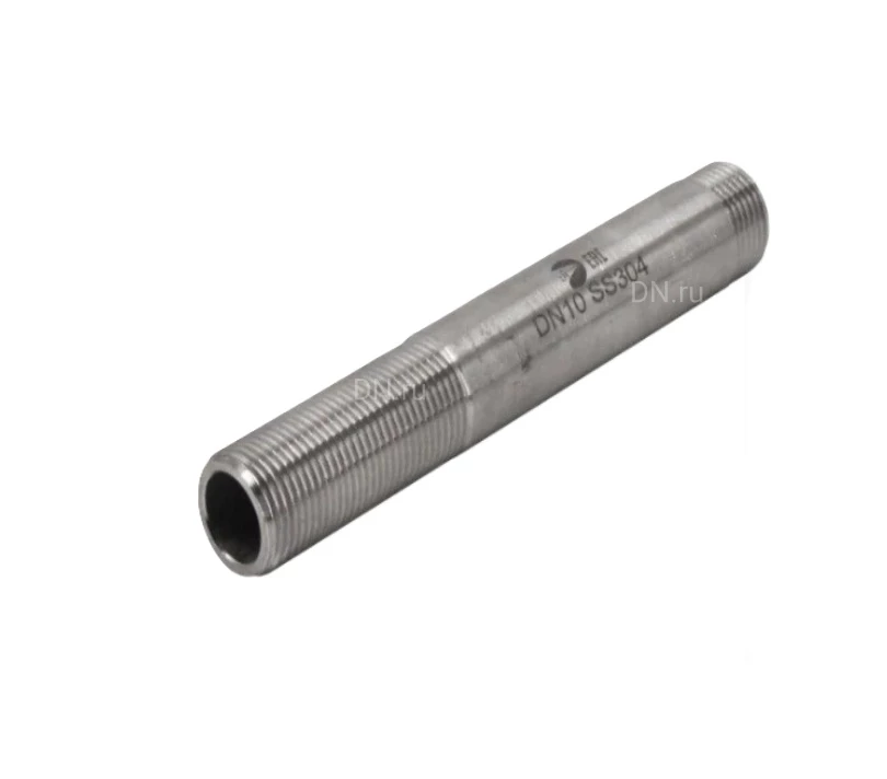 Сгон резьбовой NewKey NK-DPC/6 3/8″ Ду10 Ру16 корпус - нержавеющая сталь AISI316 (CF8M), присоединение - наружная резьба