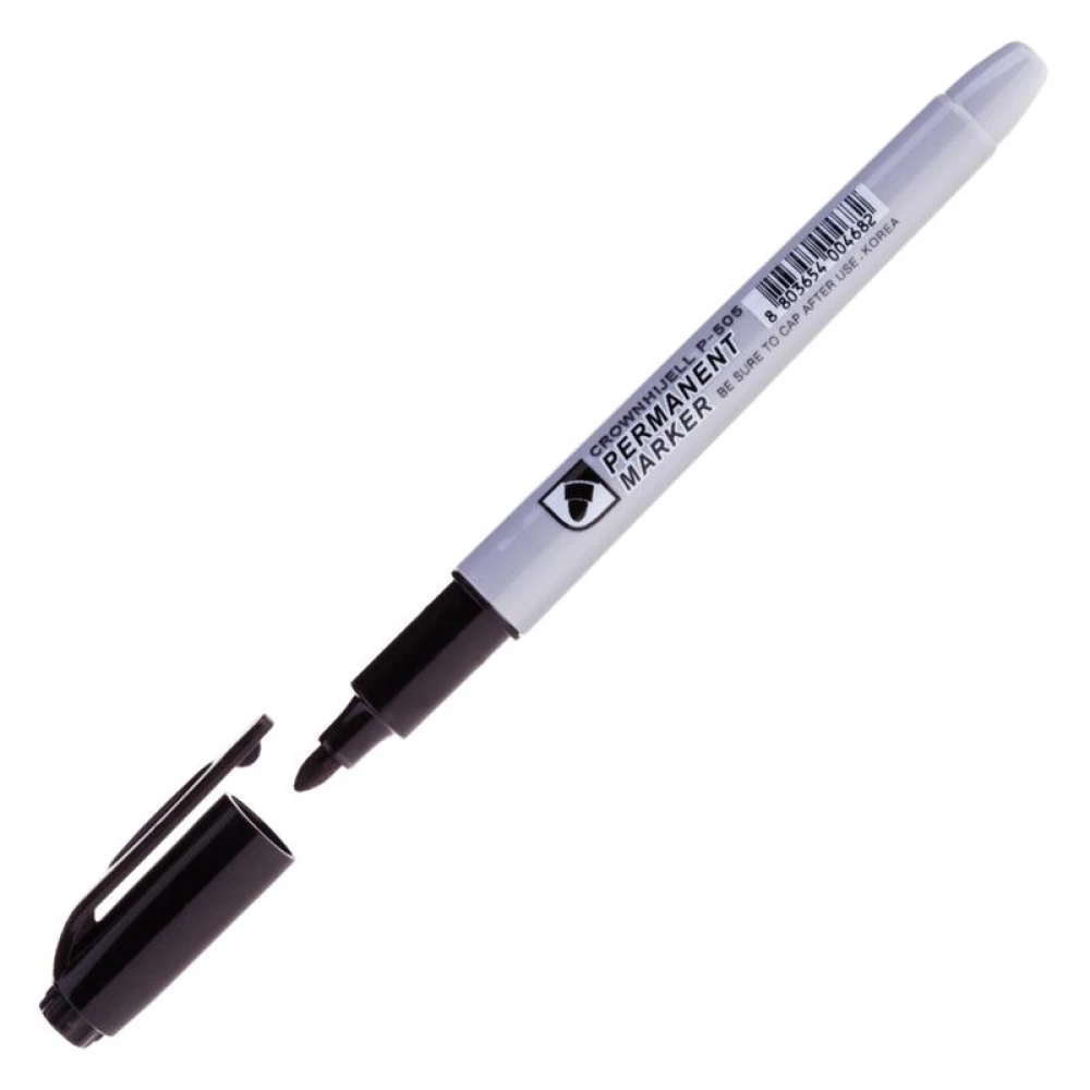 Маркер перманентный Crown Multi Marker Slim пулевидный, толщина линии - 2 мм, цвет - черный