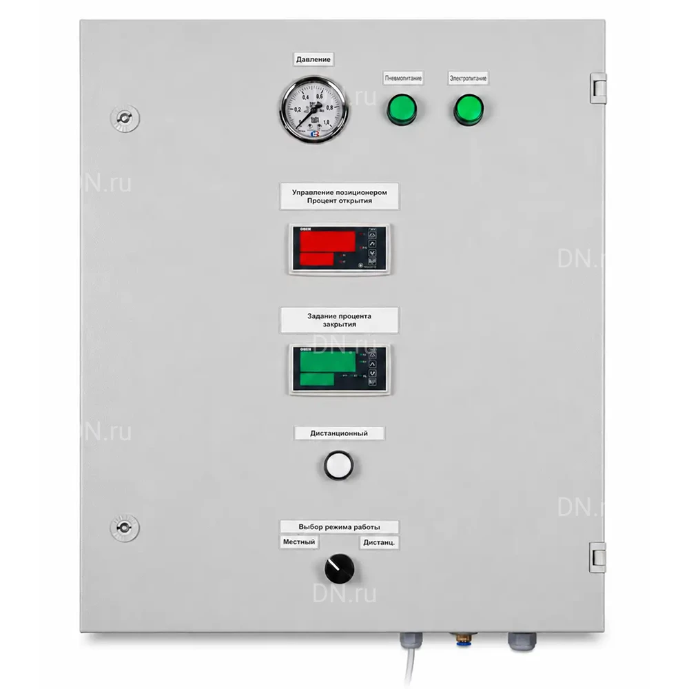 Шкаф электропневматический для управления позиционером PC-S-R1A.00152.00.00.000 навесной, сигнал управления - аналоговый 4-20мА, напряжение - 220В, управляющее напряжение - 24В, IP54