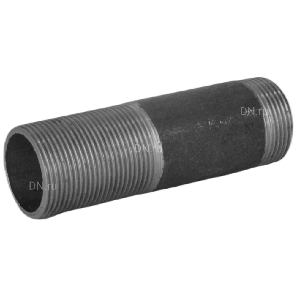 Сгон Китай 1 1/2″ Ду40 Ру16 L=150мм, материал - сталь 20, ГОСТ 8969-75