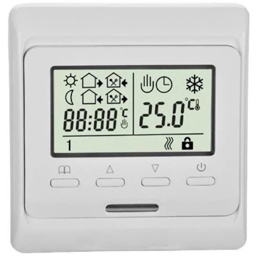 Терморегулятор программируемый Heatup E 51.716 с ЖК-экраном для систем обогрева