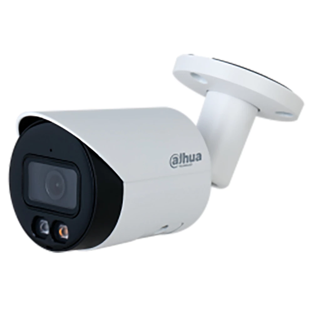 Видеокамера уличная Dahua DH-IPC-HFW2449SP-S-IL-0280B IP с фиксированным объективом, ИИ 4Мп, встроенный микрофон, ИК и LED подсветка, IP67, цвет белый 1738529А
