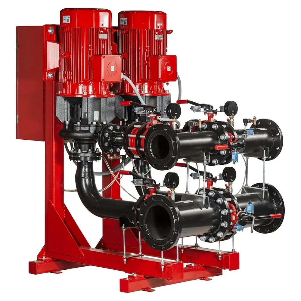 Насосная станция Wilo CO 2 BL 65/120-4/2/SK-FFS-R-CS поверхностная, корпус - чугун, мощность - 4кВт, напор - 15.3м, 380В