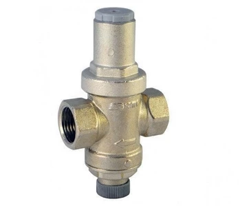 Регулятор давления бытовой Icma MIGNON 247 1/2″ Ду15 Ру16 внутренняя резьба, никелированный, поршневой, с выходом под манометр