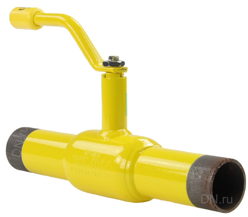 Кран шаровой Broen Ballomax КШГ 70.102.025 Ду25 Ру16 ГАЗ стандартнопроходной, двухходовой, сталь 09Г2С, уплотнение - PTFE, под приварку, ручка-рычаг, Траб=-40/+80℃