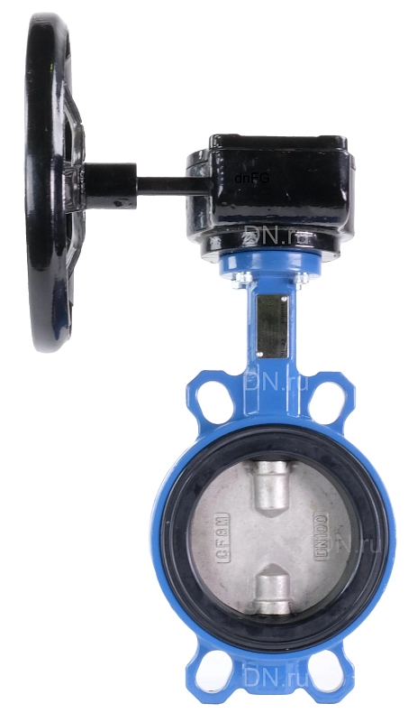 Затвор дисковый поворотный Tecofi VPI 4449-08 Ду100 Ру16 межфланцевый, корпус - ковкий чугун EN-GJS-500-7, диск - нержавеющая сталь CF8M, уплотнение - EPDM, с редуктором VPNREDUCT F05