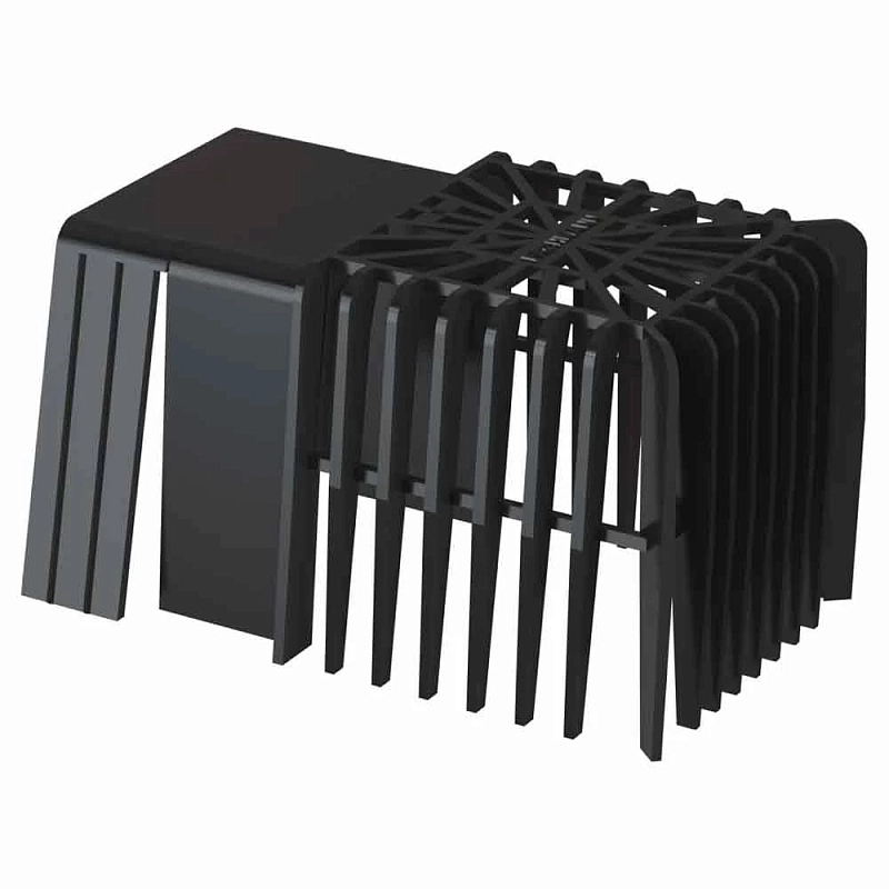 Воронка парапетная Fachmann VC-PVC 100x100 мм L=650мм для ПВХ-мембран, с горизонтальным угловым отводом и листвоуловителем, длина выпуска 650мм, серый