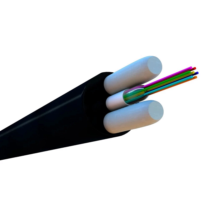 Кабель волоконно-оптический Hyperline FO-STFR-OUT-9-8-PE-BK одномодовый, одномодульный 9/125 (G.652D), 8 волокон, материал оболочки - полиэтилен, цвет - черный FO-STFR-OUT-9-8-PE-BK