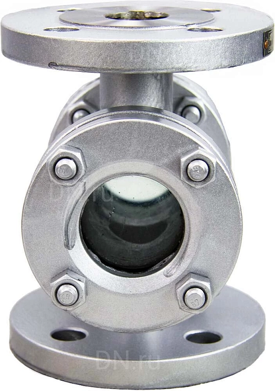 Стекло смотровое SG2-34G-F тип В ГОСТ 21836-2021 Ду50 Ру40, углеродистая сталь, фланцевое