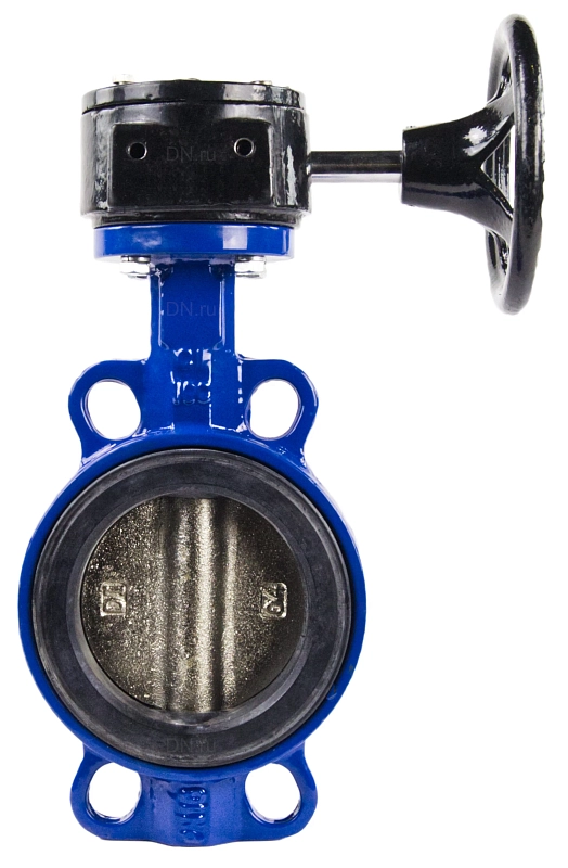 Затвор дисковый поворотный ABRA BUV-VF826D Ду500 Ру16 межфланцевый, корпус - чугун GG25, диск - чугун GGG-40, уплотнение - EPDM, с редуктором