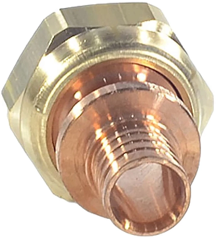 Переходник аксиальный РЕХАУ Rautitan RX+ Дн25хG 3/4″ Ру10 для труб из сшитого полиэтилена с накидной гайкой, корпус- бронза 14563393001