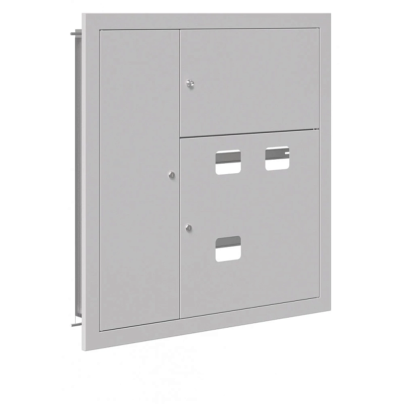 Щит этажный ESB ЩЭ-3-eco 1000х960х140мм, количество мест для электросчетчика - 3, корпус - сталь, цвет - серый, слаботочный отсек слева esb50018
