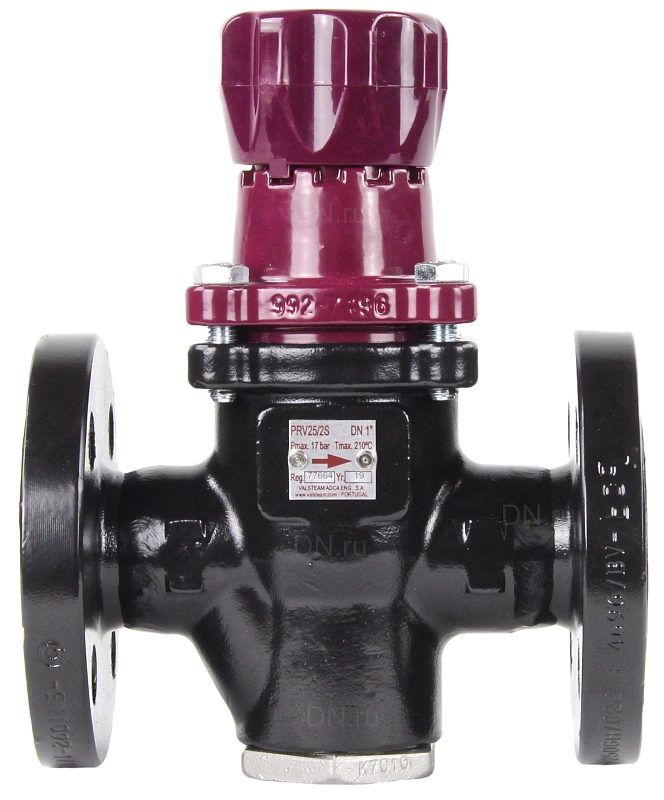 Клапан редукционный ADCA PRV25/2S Ду25 Ру25 Kvs=3,1 сильфонный стальной фланцевый 3,5-8,6 бар