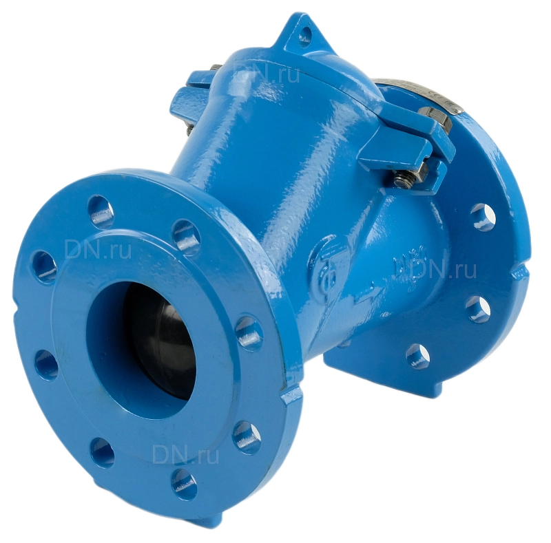 Клапан обратный Tecofi CBL-3240 Ду400 Ру10 фланцевый, шаровой, корпус - чугун, шар - сталь, уплотнение - NBR