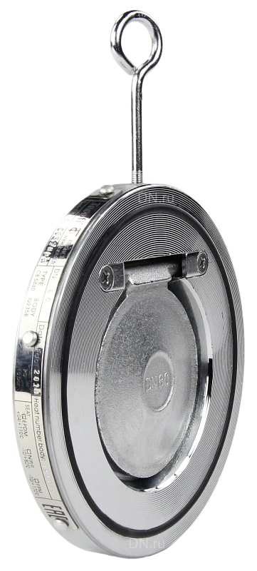 Клапан обратный Tecofi CB-5440 Ду150 Ру16 межфланцевый, одностворчатый, корпус - оцинкованная сталь, диск - углеродистая сталь, уплотнение - EPDM