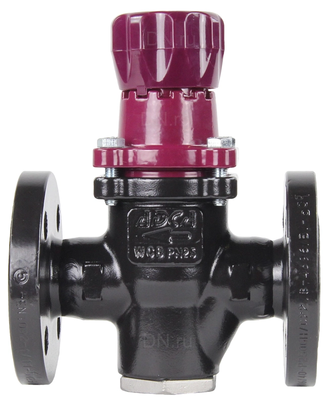 Клапан редукционный ADCA PRV25/2S Ду25 Ру25 Kvs=3,1 сильфонный стальной фланцевый 3,5-8,6 бар