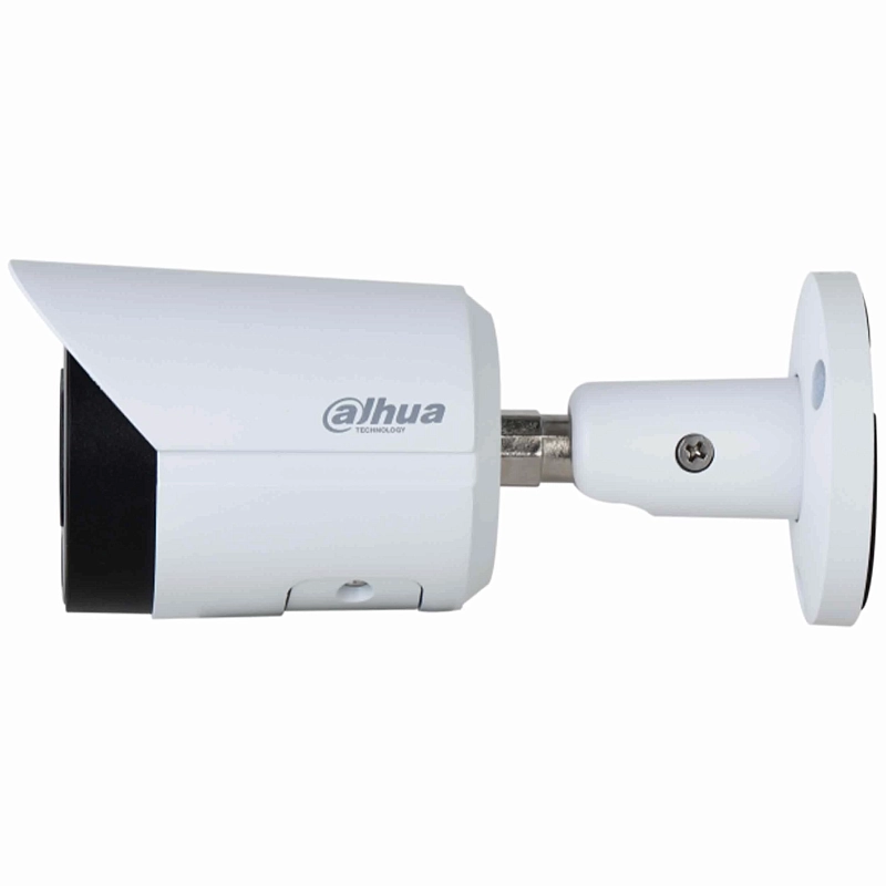 Видеокамера уличная Dahua DH-IPC-HFW2449SP-S-IL-0280B IP с фиксированным объективом, ИИ 4Мп, встроенный микрофон, ИК и LED подсветка, IP67, цвет белый 1738529А