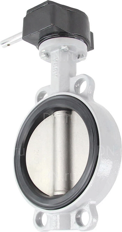 Затвор дисковый поворотный ABRA BUV-VF863D Ду500 Ру16 межфланцевый, корпус - чугун GG25, диск - нержавеющая сталь AISI 316, уплотнение - NBR, с редуктором
