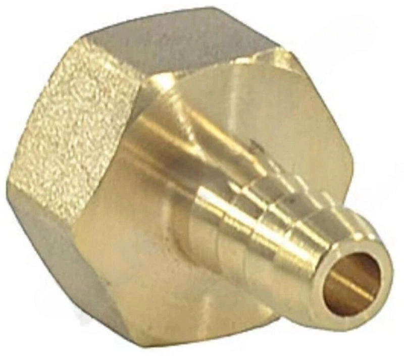 Переходник неразъемный SantechSystems Дн13х3/8″ Ру16 внутренняя резьба/штуцер, для шланга, материал – латунь
