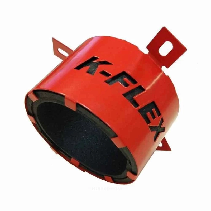 Муфта противопожарная K-FLEX K-Fire Collar Дн110 для труб, материал - сталь, цвет - красный, отгрузка кратно 24шт