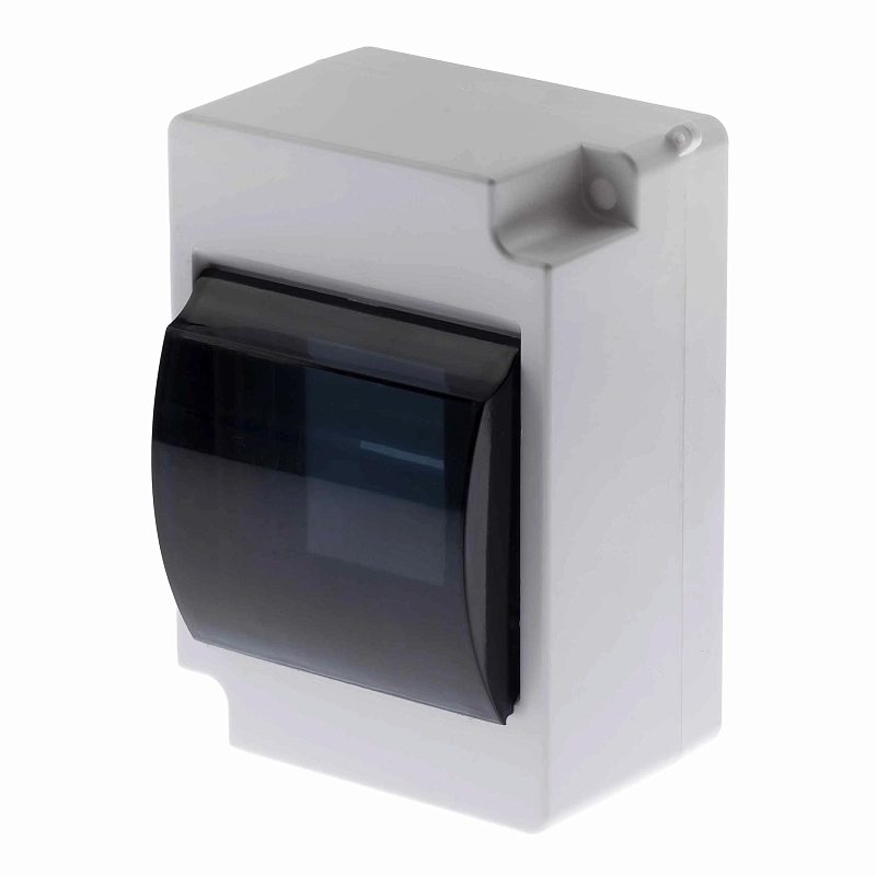 Бокс навесной ЭРА SIMPLE КМПн 1/4 IP30, прозрачная крышка, количество модулей - 4, корпус - пластик, цвет - белый Б0051471