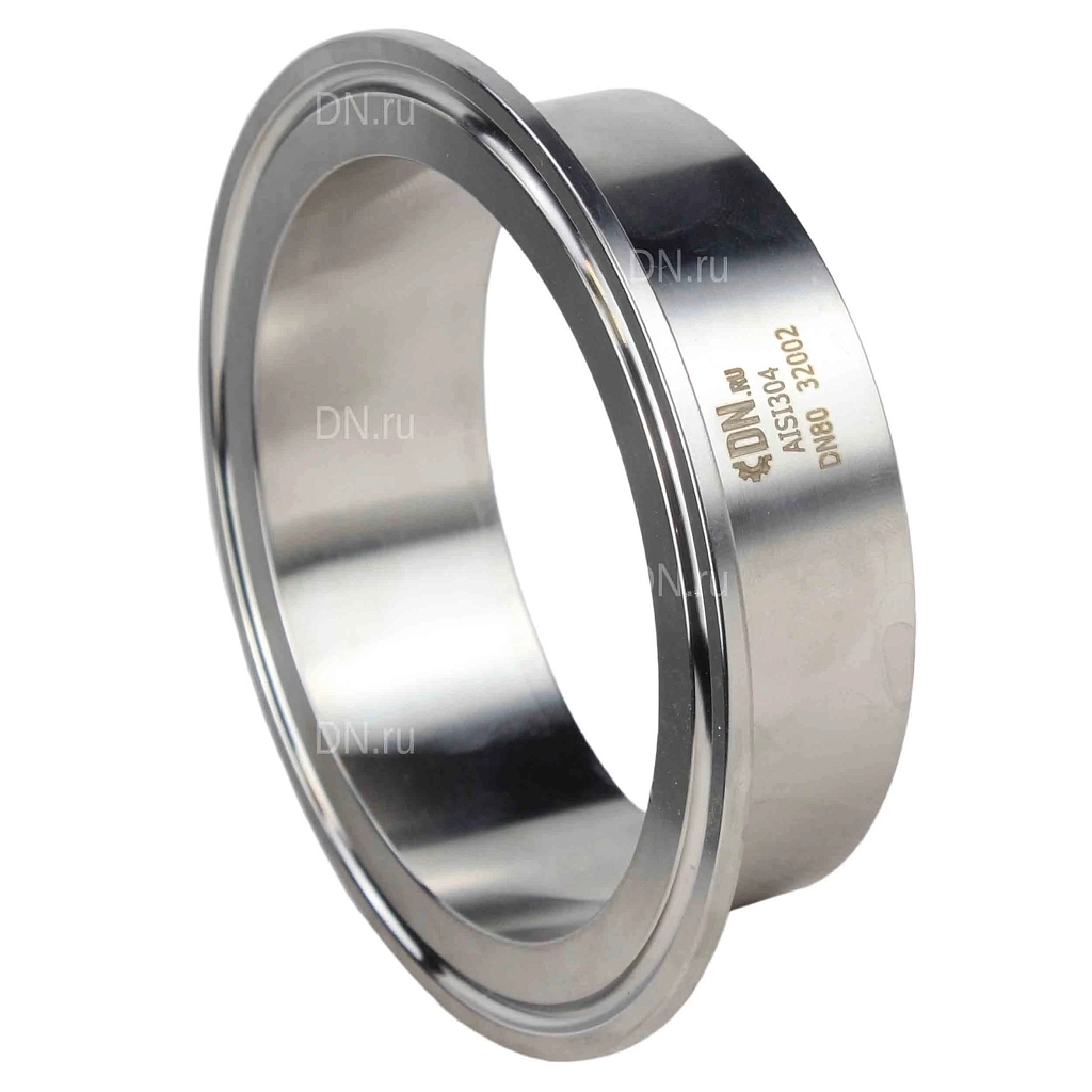 Штуцер CLAMP UC-31-W-119 Ду100 Ру10, корпус - нержавеющая сталь 304, присоединение - под приварку