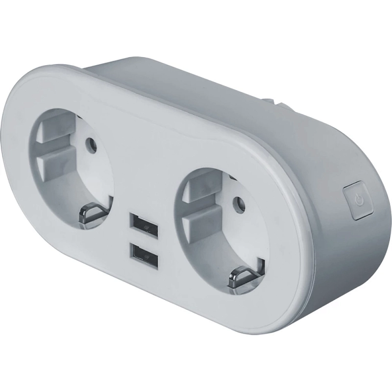Розетка NAVIGATOR Smart Home NSH-ST-02-WiFi 2хUSB напряжение 100-240В, мощность 2300Вт 10А, цвет - белый 14556