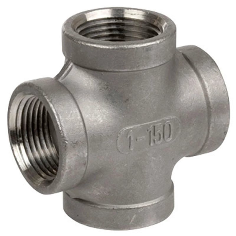 Крестовина Китай 1 1/2″ Ду40 Ру20 корпус – нержавеющая сталь AISI304, внутренняя резьба