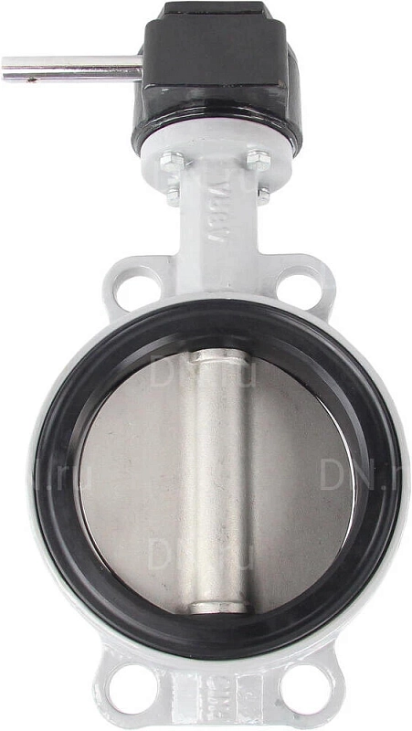 Затвор дисковый поворотный ABRA BUV-VF863D Ду500 Ру16 межфланцевый, корпус - чугун GG25, диск - нержавеющая сталь AISI 316, уплотнение - NBR, с редуктором