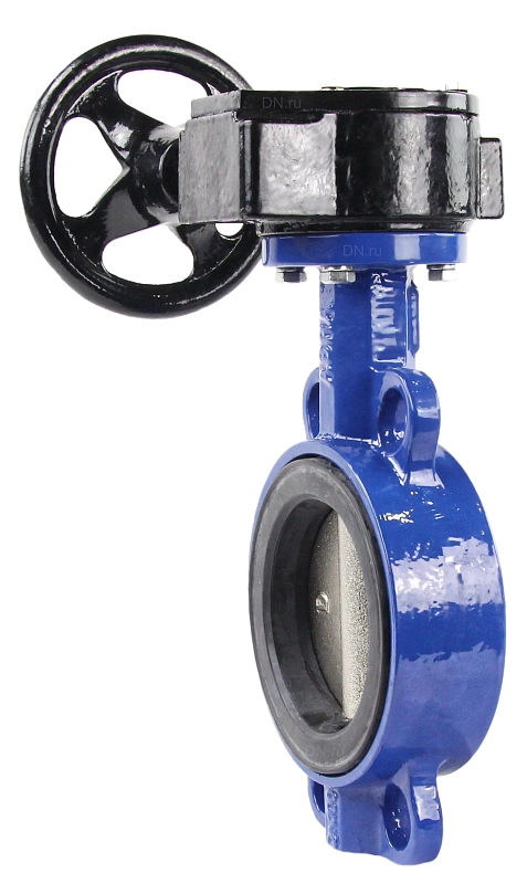 Затвор дисковый поворотный ABRA BUV-VF826D Ду500 Ру16 межфланцевый, корпус - чугун GG25, диск - чугун GGG-40, уплотнение - EPDM, с редуктором