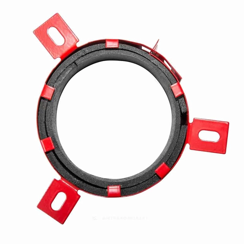 Муфта противопожарная K-FLEX K-Fire Collar Дн110 для труб, материал - сталь, цвет - красный, отгрузка кратно 24шт