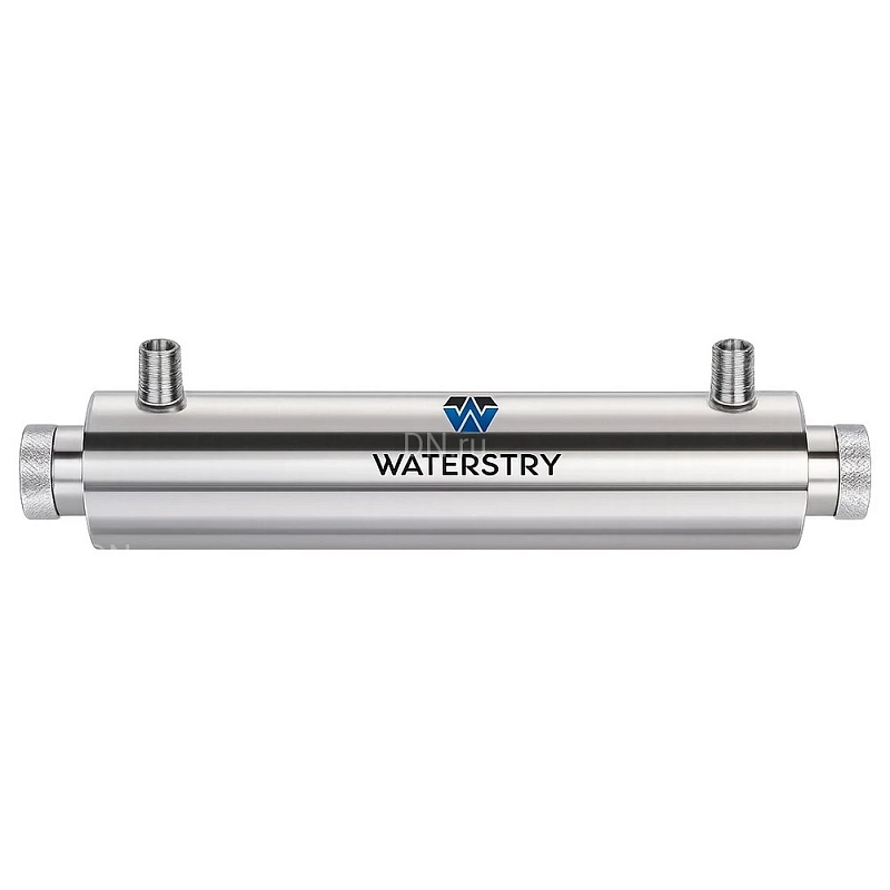 УФ-стерилизатор WATERSTRY UVLite 6GPM размер присоединения - 3/4″, производительность - 1.4м3/ч, мощность UV лампы - 25Вт, объем - 1.69л